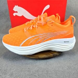 Puma Orange Athletic Shoes with White Accents